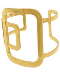 Adornia - 14k Plated Water Resistant Sculptural Cuff Bracelet - Lyst