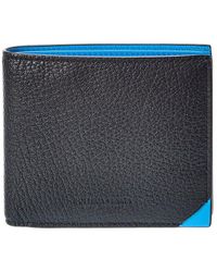 Bottega Veneta Leather Bifold Wallet - Blue