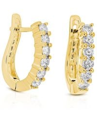 Amairah - 14K 1.60 Ct. Tw. Lab-Grown Diamond Hoops - Lyst