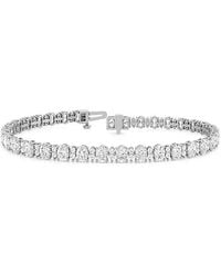 Lab Grown Diamonds - 14K 6.66 Ct. Tw. Lab-Grown Diamond Tennis Bracelet - Lyst