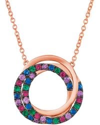 Le Vian - Le Vian 14k Rose Gold 1.24 Ct. Tw. Gemstone Pendant Necklace - Lyst