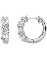 Sabrina Designs - 14K 1.06 Ct. Tw. Diamond Hoop Earrings - Lyst
