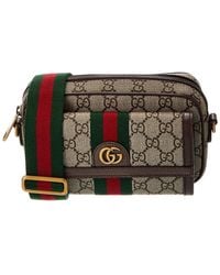 Gucci - Ophidia Mini Gg Supreme Canvas & Leather Messenger Bag - Lyst