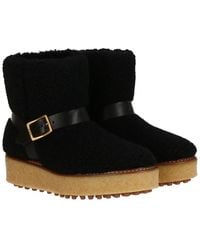 Tod's - Tods Flatform Wool Boot - Lyst