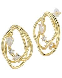 Sphera Milano - Plated Crystal Sculptural Earrings - Lyst