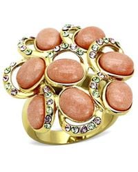Alamode Jewelry - Plated Stainless Steel Ring - Lyst