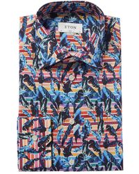 Eton of Sweden Slim Fit Dress Shirt - Blue