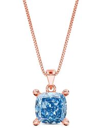 Amairah - 14K Rose 2.00 Ct. Tw. Lab-Grown Diamond Solitaire Pendant Necklace - Lyst
