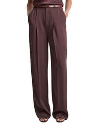 Vince - High Waist Tailored Wool-Blend Carrot Trouser - Lyst
