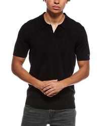 KARL LAGERFELD - Knit Striped Polo Shirt - Lyst