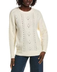 Officine Generale - Officine Generale Violette Perforated Wool & Alpaca-Blend Pullover - Lyst