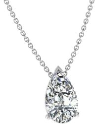 Lab Grown Diamonds - 14k 3.00 Ct. Tw. Lab-grown Diamond Solitaire Pendant Necklace - Lyst