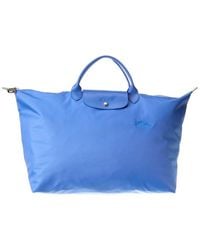 Longchamp - Le Pliage Green Small Canvas & Leather Travel Bag - Lyst