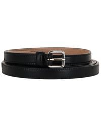 McQueen - Leather Buckle Belt - Lyst