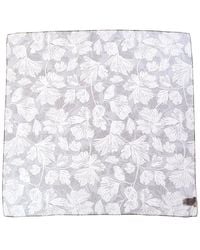 Brunello Cucinelli - Floral-Printed Square Silk Scarf - Lyst