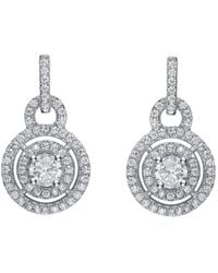 Genevive Jewelry - Cz Earrings - Lyst