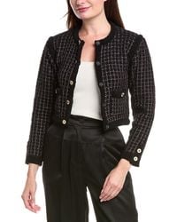 Sandro - Tweed Wool-Blend Jacket - Lyst