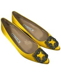 Manolo Blahnik - Satin Jewel Buckle Pump (Authentic Pre-Loved) - Lyst