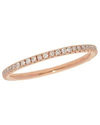 Nephora - 14k Rose Gold 0.30 Ct. Tw. Diamond Eternity Ring - Lyst