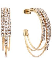 Eye Candy LA - Cz Glam Hoops - Lyst