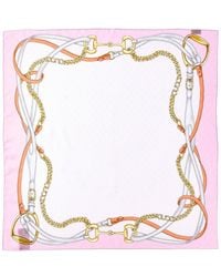 Gucci - Printed GG Silk Jacquard Carre - Lyst