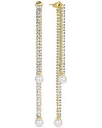Eye Candy LA - Glass Pearl Linear Earring - Lyst