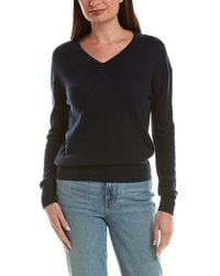 InCashmere - High V-Neck 100% Cashmere Sweater - Lyst