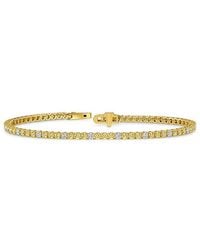 Lab Grown Diamonds - 14K 3.29 Ct. Tw. Lab-Grown Diamond Tennis Bracelet - Lyst
