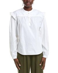 Officine Generale - Officine Generale Charline Poplin Blouse - Lyst