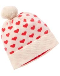 Brodie Cashmere - Tiny Heart Pom Cashmere Hat - Lyst