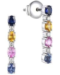 Gregg Ruth - 14K 1.78 Ct. Tw. Diamond & Multi Sapphire Earring - Lyst