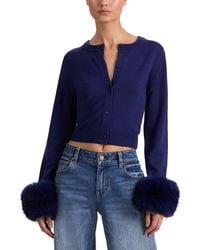 Alice + Olivia - Dollie Wool-Blend Cardigan - Lyst