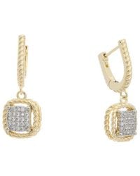 Juvell - 18k Plated Cz Dangle Earrings - Lyst