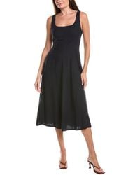 Nanette Lepore - Linen-Blend Mid Dress - Lyst