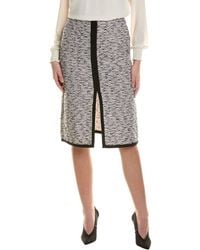 St. John - Tweed Pencil Skirt - Lyst