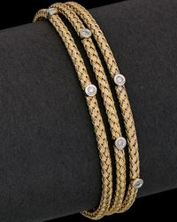 Meshmerise - 18K Over 0.12 Ct. Tw. Diamond Bracelet - Lyst