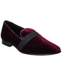 Tod's - Tods Velvet & Patent Loafer - Lyst