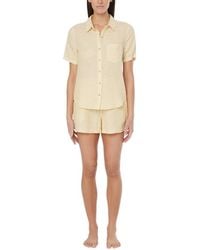 Onia - Air Linen-blend Short Sleeve Shirt - Lyst