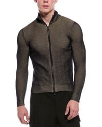 Slowear - Wool-Blend Ribbed Zip Jacket - Lyst