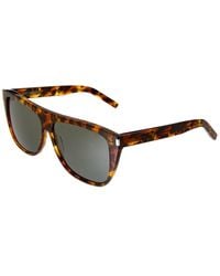 Saint Laurent - Sl1 59Mm Sunglasses - Lyst