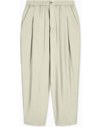 Giorgio Armani - Trouser Regular Fit Silk Habotai With Cupro Lining - Lyst