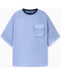Giorgio Armani - Silk Habotai T-Shirt - Lyst