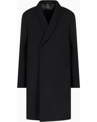 Giorgio Armani - Asv Giorgio's Doppelreihiger Mantel Aus Doppellagigem Kaschmir - Lyst