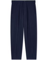 Giorgio Armani - Single-Pleat, Pure Virgin Wool Crêpe Trousers - Lyst