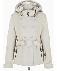 Giorgio Armani - Neve Giacca Da Sci Con Cappuccio - Lyst
