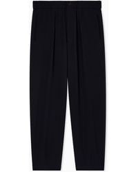 Giorgio Armani - Single-Pleat, Pure Virgin Wool Crêpe Trousers - Lyst