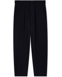 Giorgio Armani - Single-Pleat, Pure Virgin Wool Crêpe Trousers - Lyst