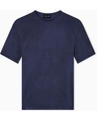 Giorgio Armani - Cupro-Jersey Crew-Neck T-Shirt - Lyst