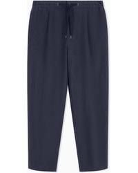 Giorgio Armani - Single-Pleat, Linen-Canvas Trousers - Lyst