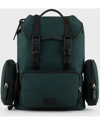 Giorgio Armani Recycled-nylon Backpack - Green